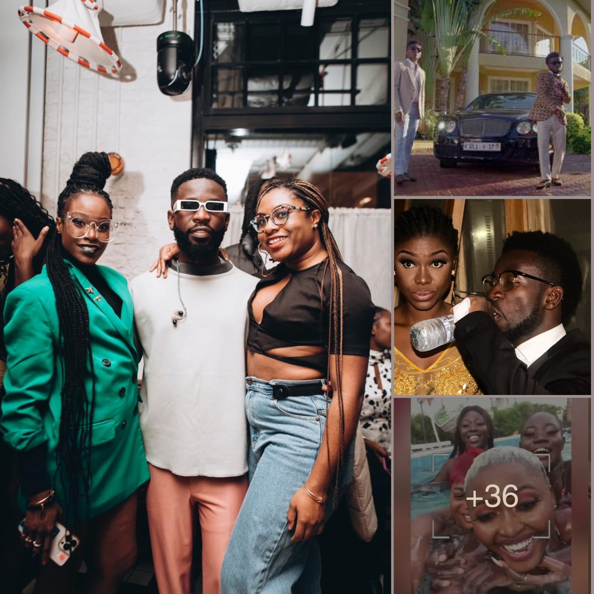 Bisa Kdei Holds Exclusive 'Girls Party' at His Giant Mansion