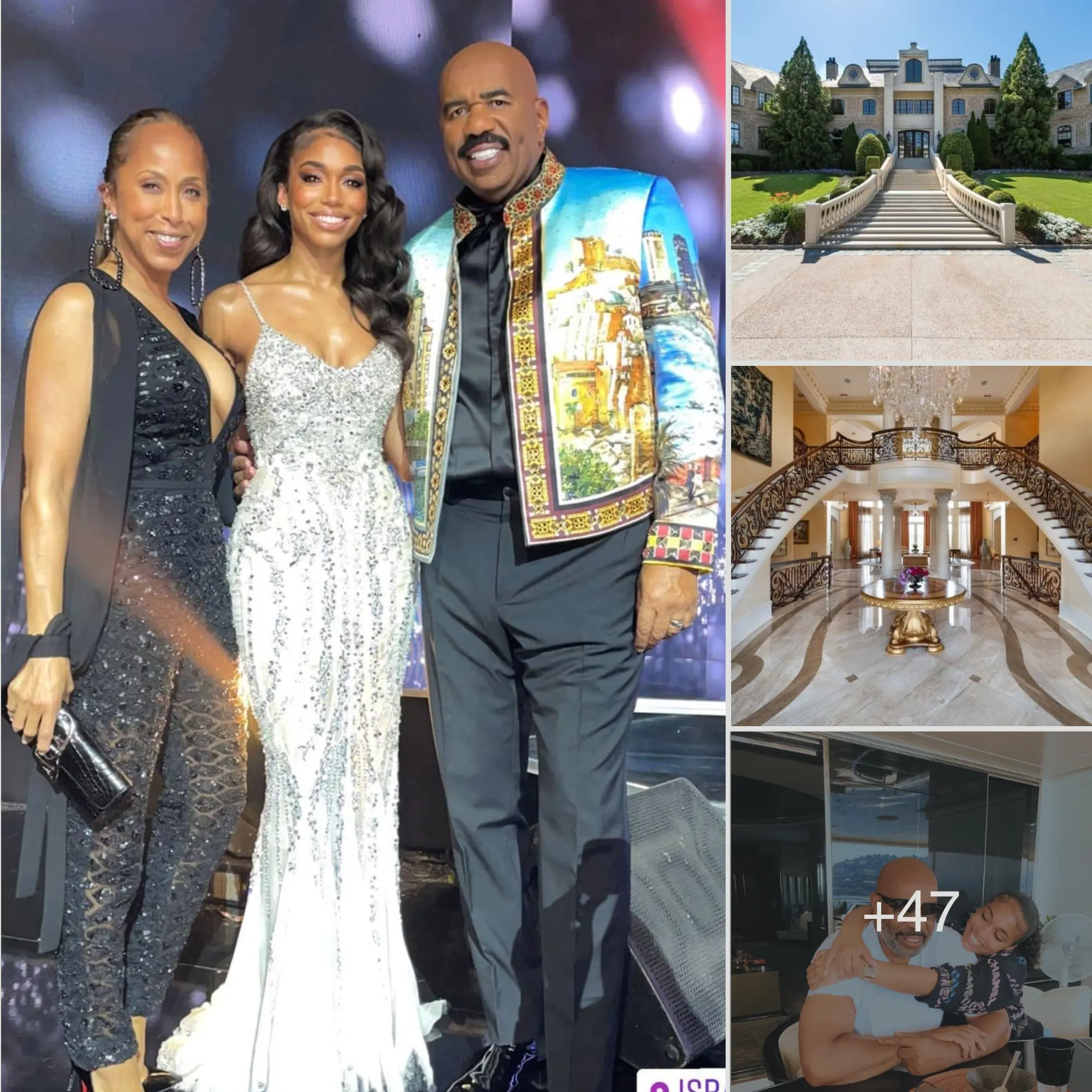 Admire the most luxurious large villa in Atlanta that Steve Harvey gave ...